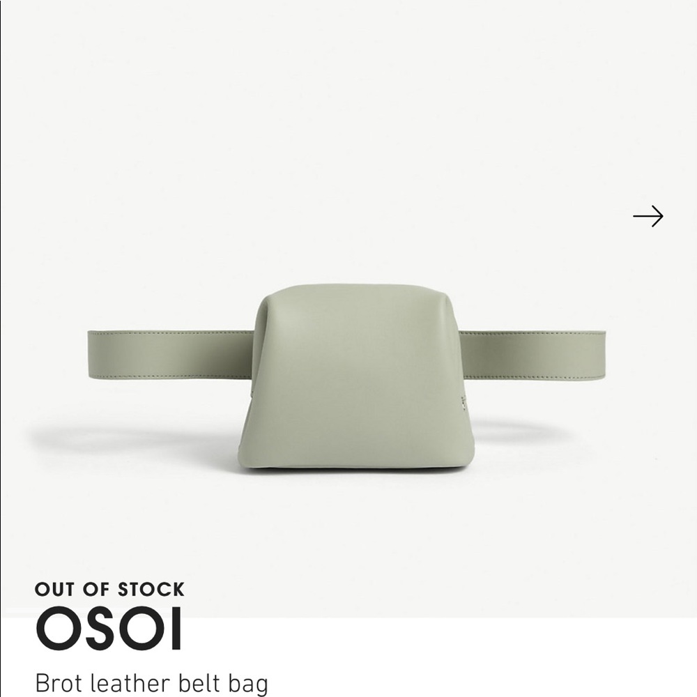 Osoi mini Brit bag in mint green